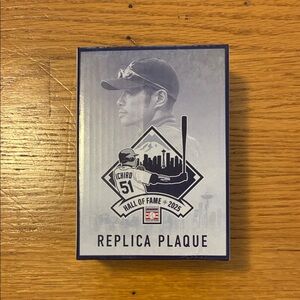 Replica Plaque with Black and White Design